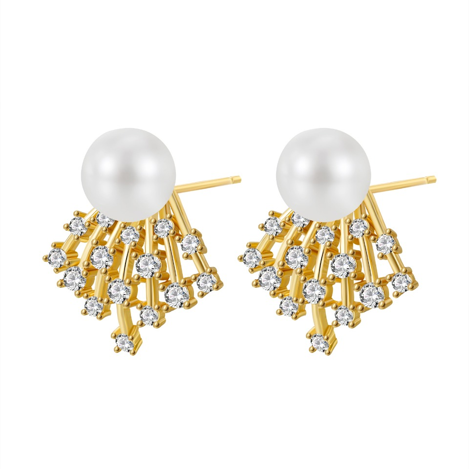 Elegant Cascading Crystal Earrings for Women