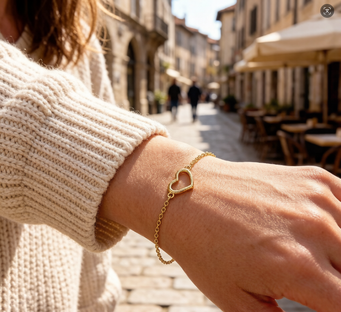 Dainty Minimalist Love Bracelet for Women