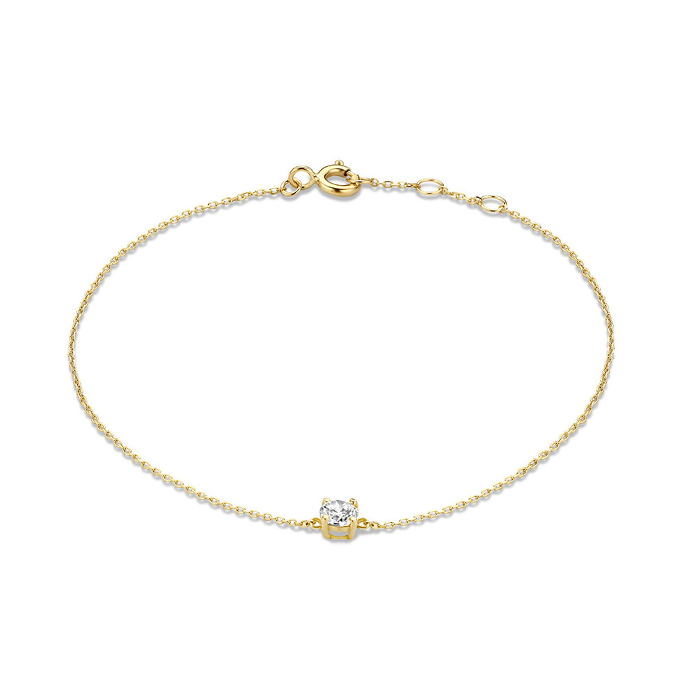  Dainty Single Stone Bracelet for Women