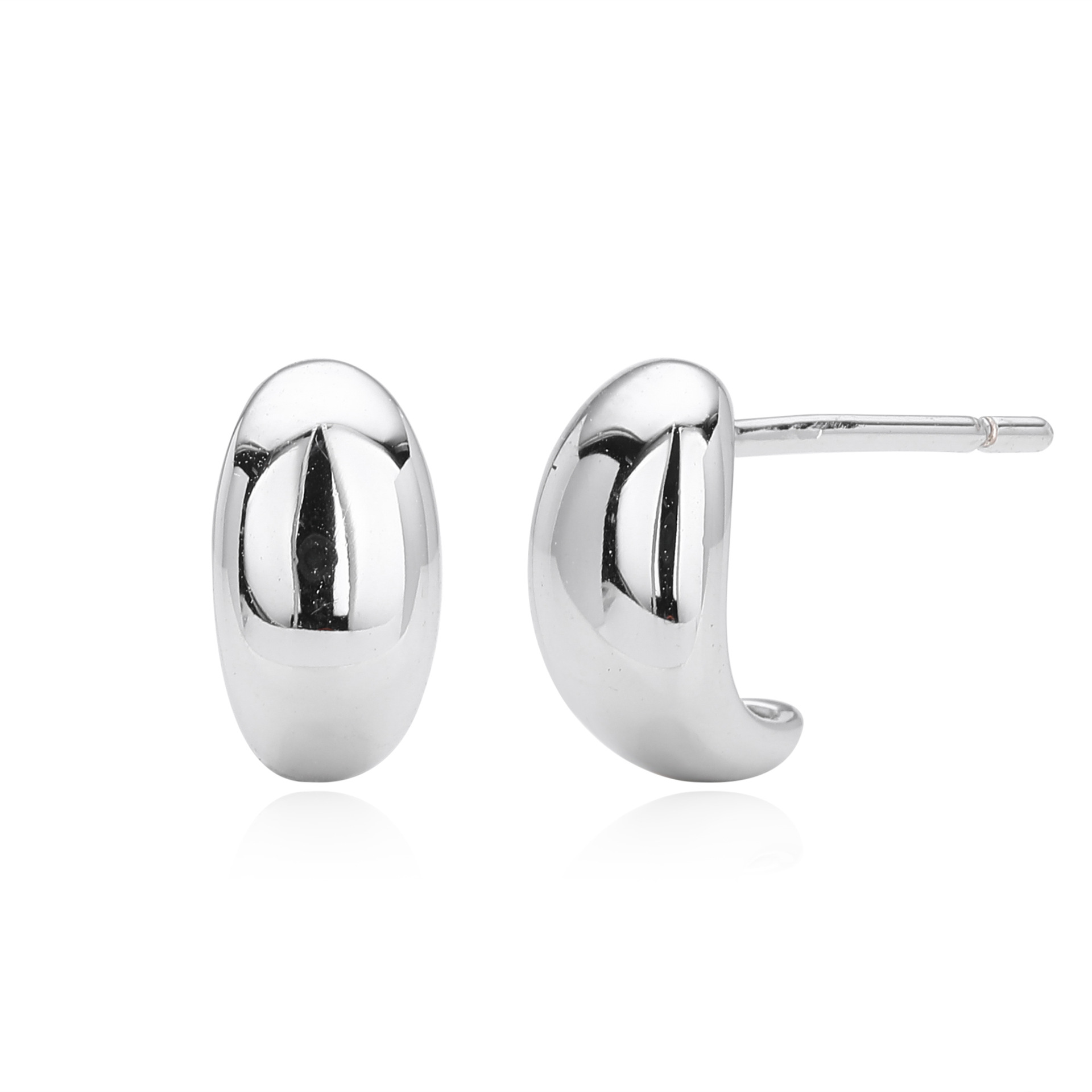 Small Bean Stud Earrings