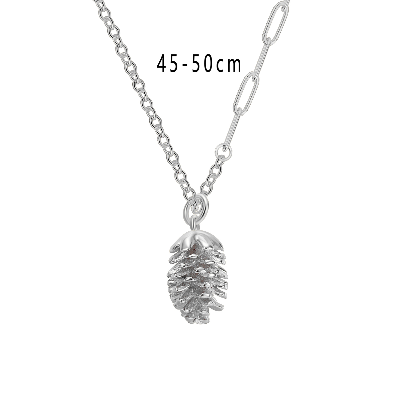 Nature-Inspired Pinecone Pendant Necklace in Gold
