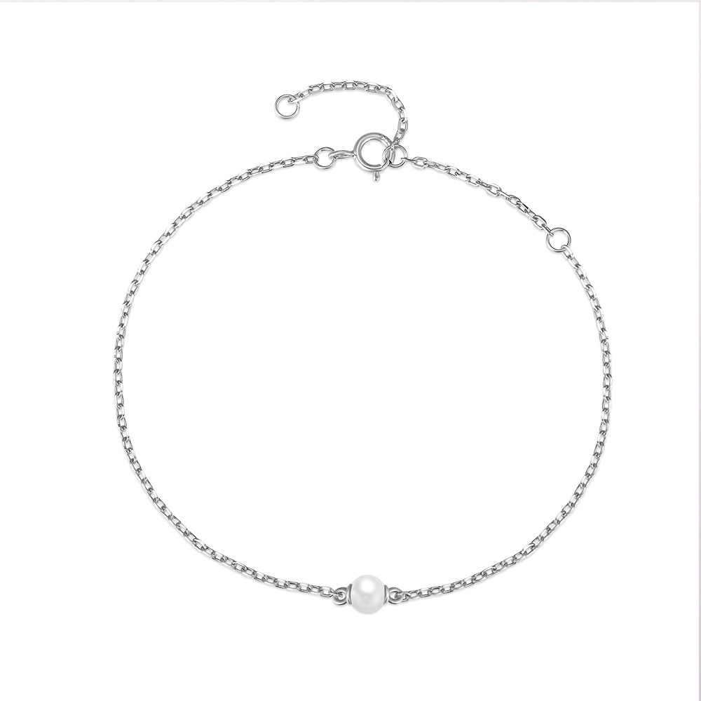 Minimalist Dainty Freshwater Pearl Bracelet for Women