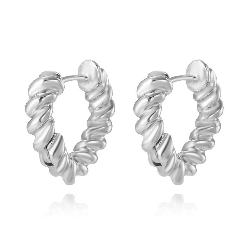 Fashion Brass Gold Plated Hoop Earring For Women