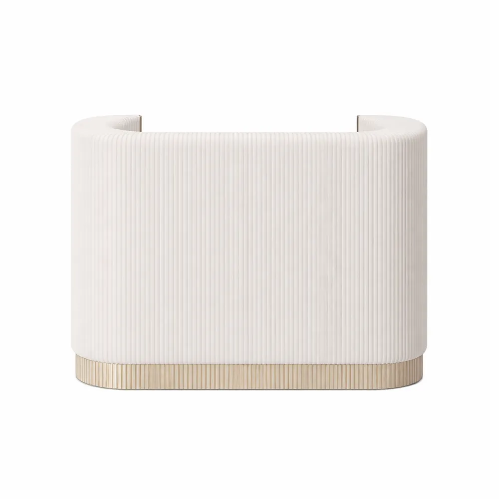 Bancone Reception Moderno con Ripiani Regolabili per Hotel e Ufficio-Xeljoy