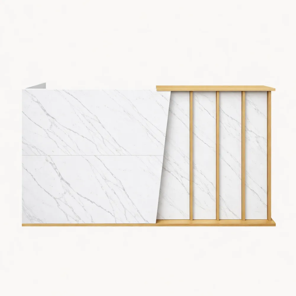 Bancone reception moderno con cassetti chiudibili per negozio-Xeljoy