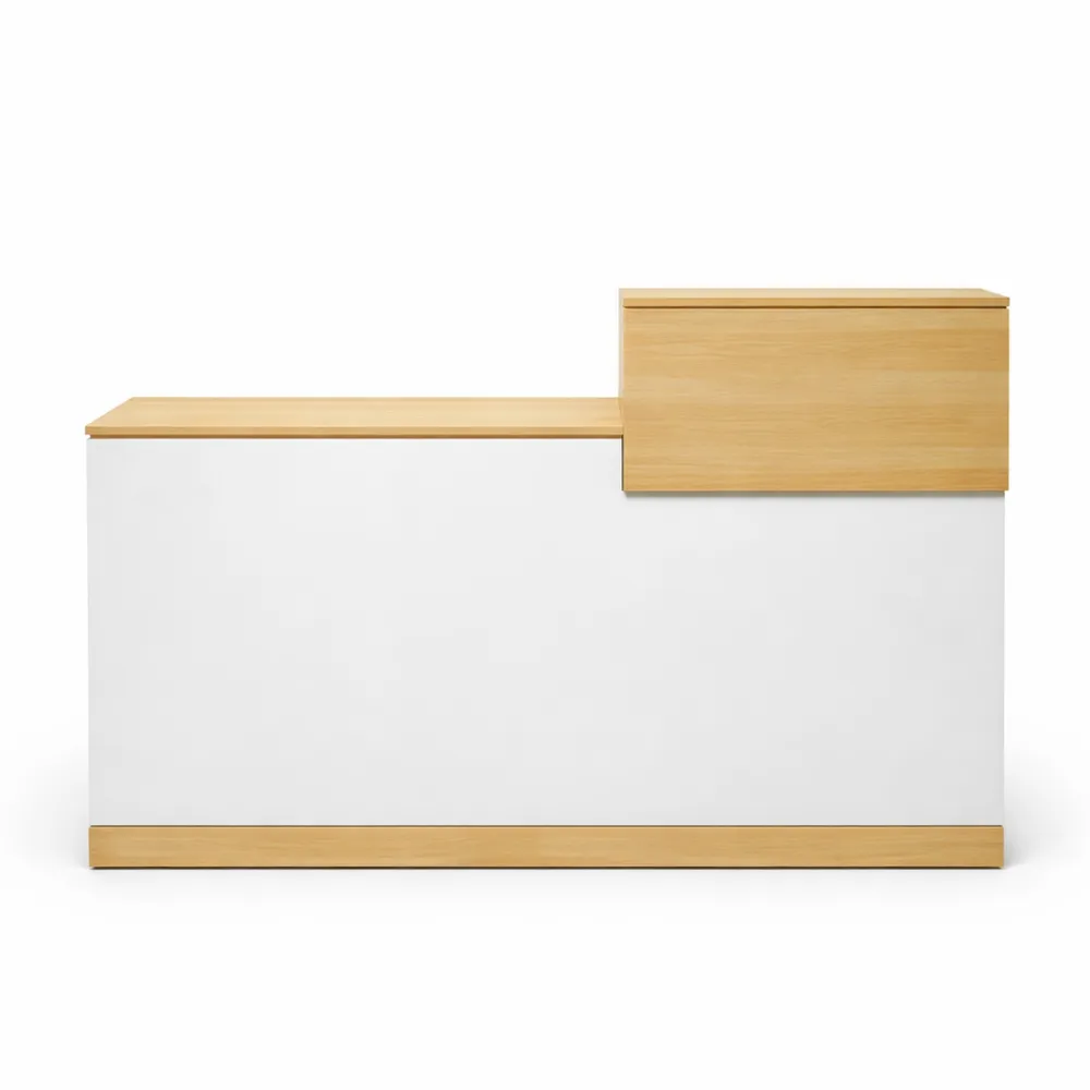 Banco Reception con Cassetti e Ripiani per Uffici e Saloni-Xeljoy