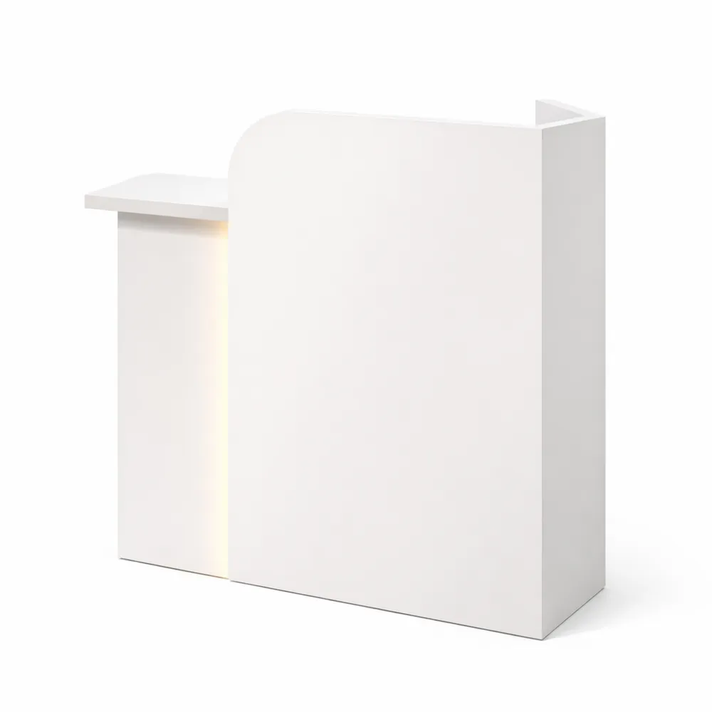 Banco Reception Moderno con Cassetto e Spazio Ottimizzato per Salone di Bellezza-Xeljoy