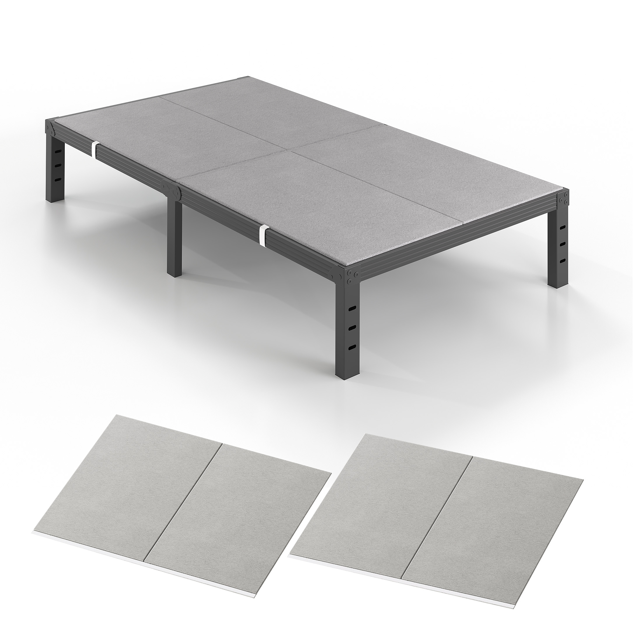 Neslime Queen Size Bunkie Board, Heavy Duty Bed Support Board Under Mattress, Low Profile Bed Support, Noise Minimizing, Fully Assembled