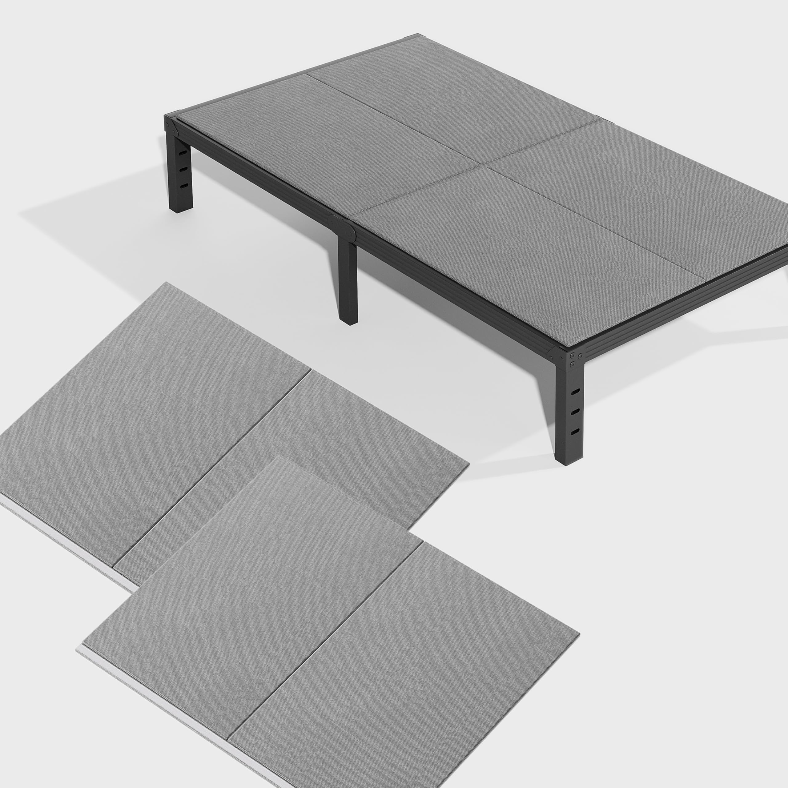 Bunkie Board, Under Mattress Support Board, Foldable Low Box Spring, Breathable Bunky Boards, Light & Thin & Noise Minimizing, Whole Bed Boards Design