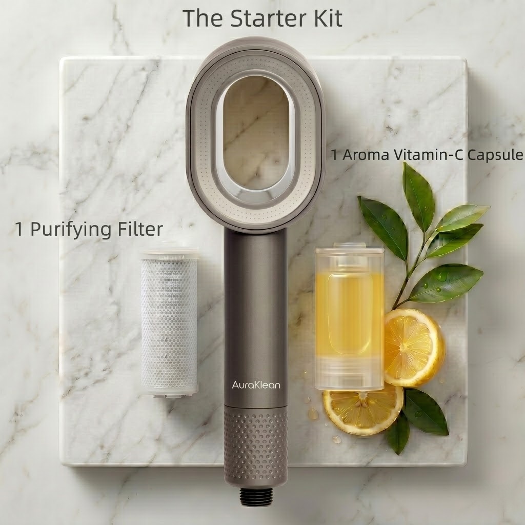The AuraKlean Purifying Shower System