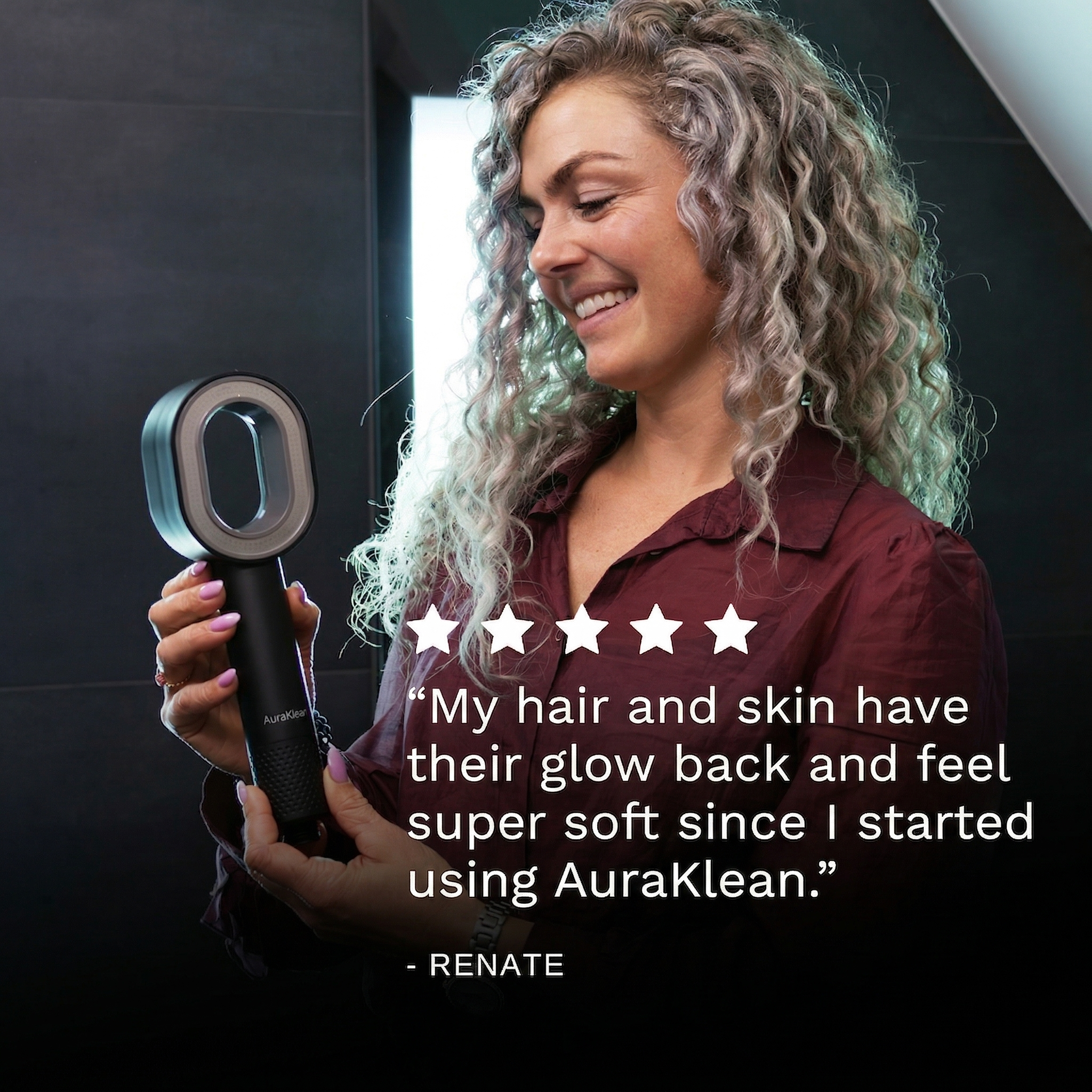 The AuraKlean Purifying Shower System