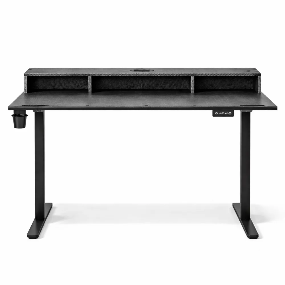 Scrivania Gaming Regolabile con LED e Accessori