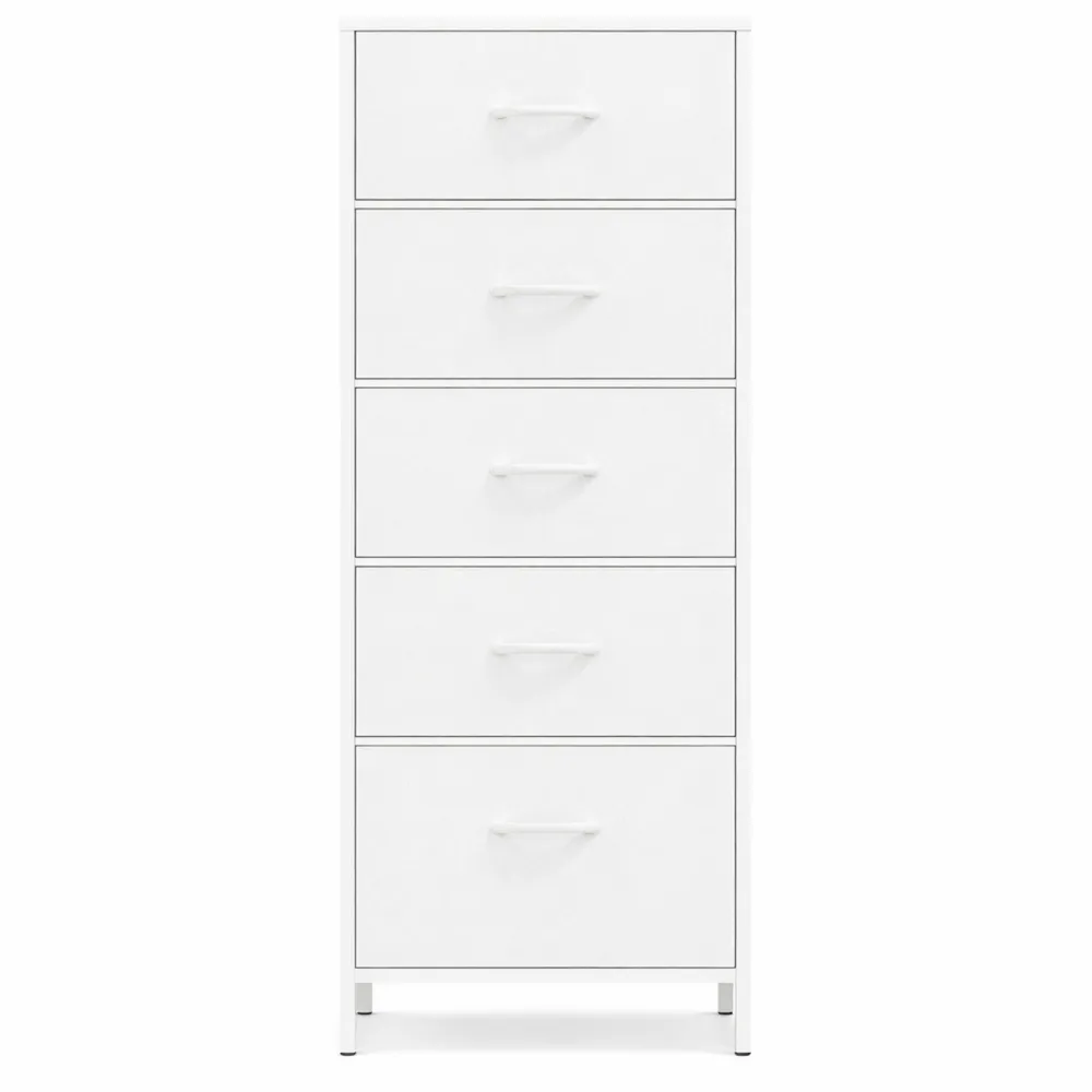 Cassettiera alta 5 cassetti con cestini rimovibili per casa