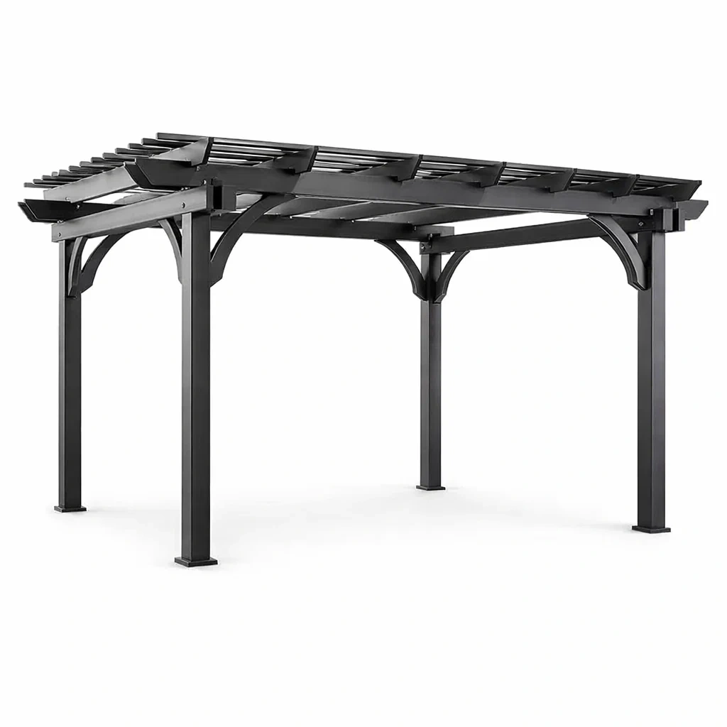 Pergola aus Aluminium Schwarz 300x300x220 cm-nestzorae