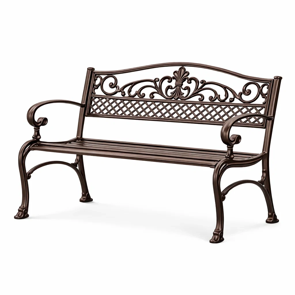 Gartenbank aus Gusseisen Braun-nestzorae