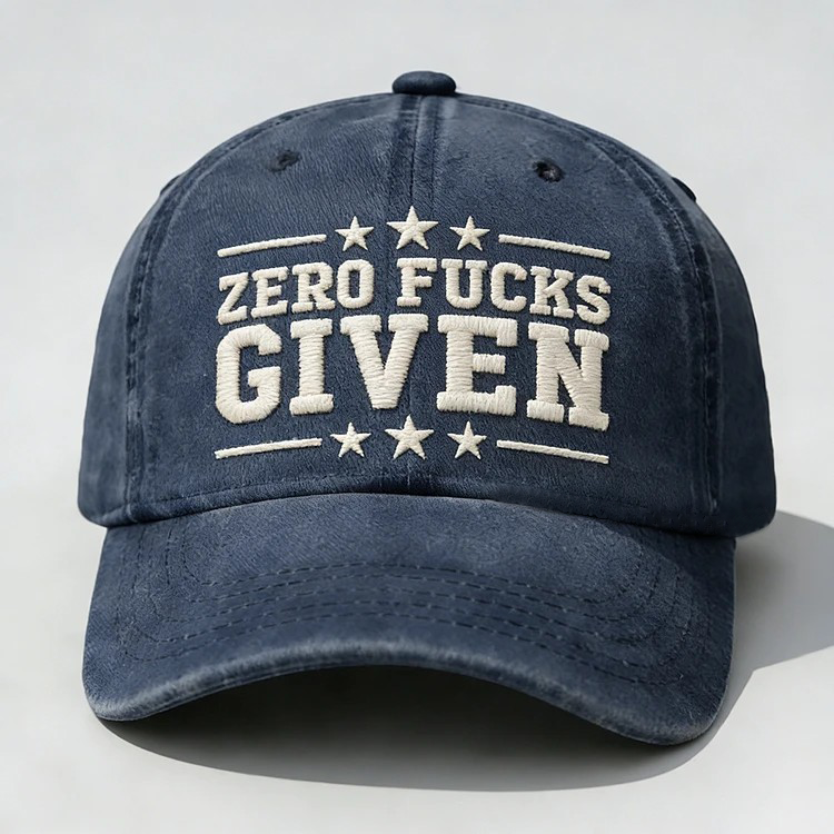 Zero Fucks Given Embroidery Cap