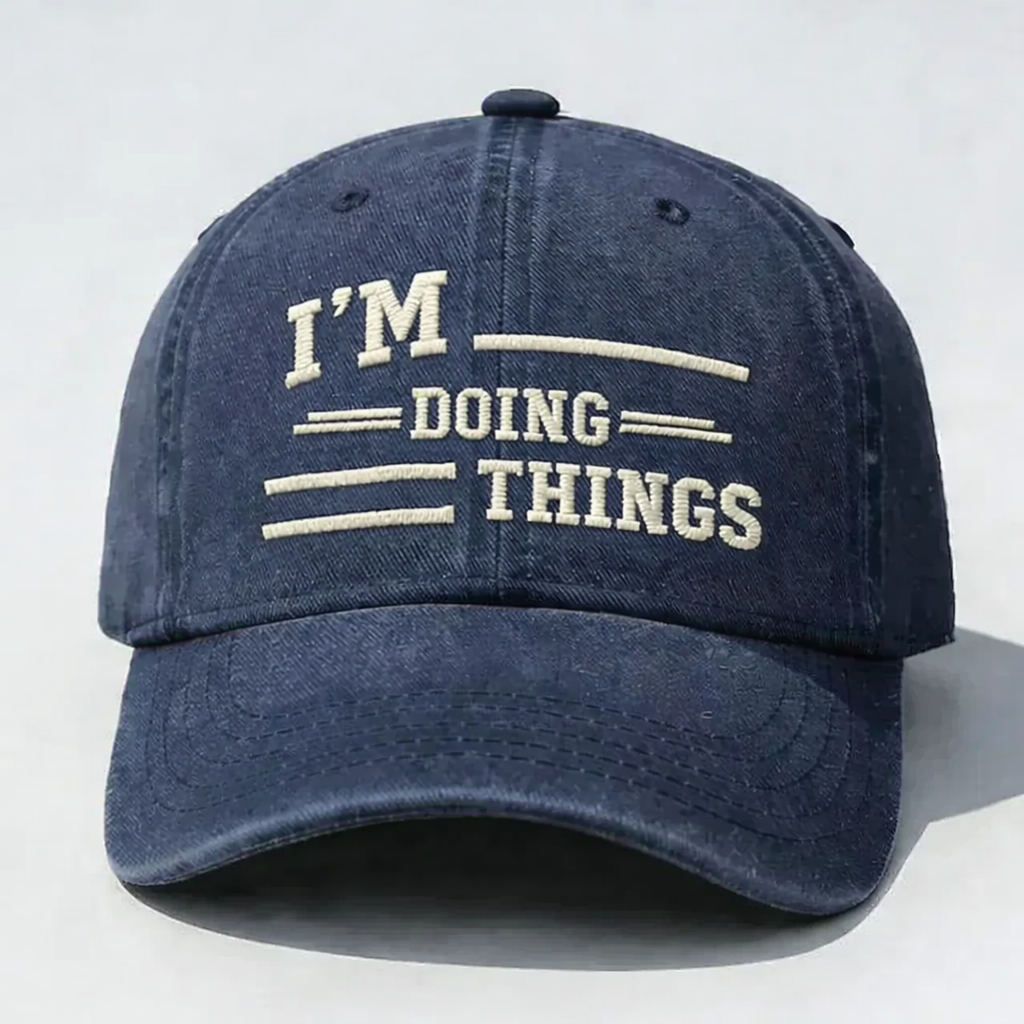 I’M DOING THINGS” Custom Name Embroidery Cap – Personalized Attitude Hat