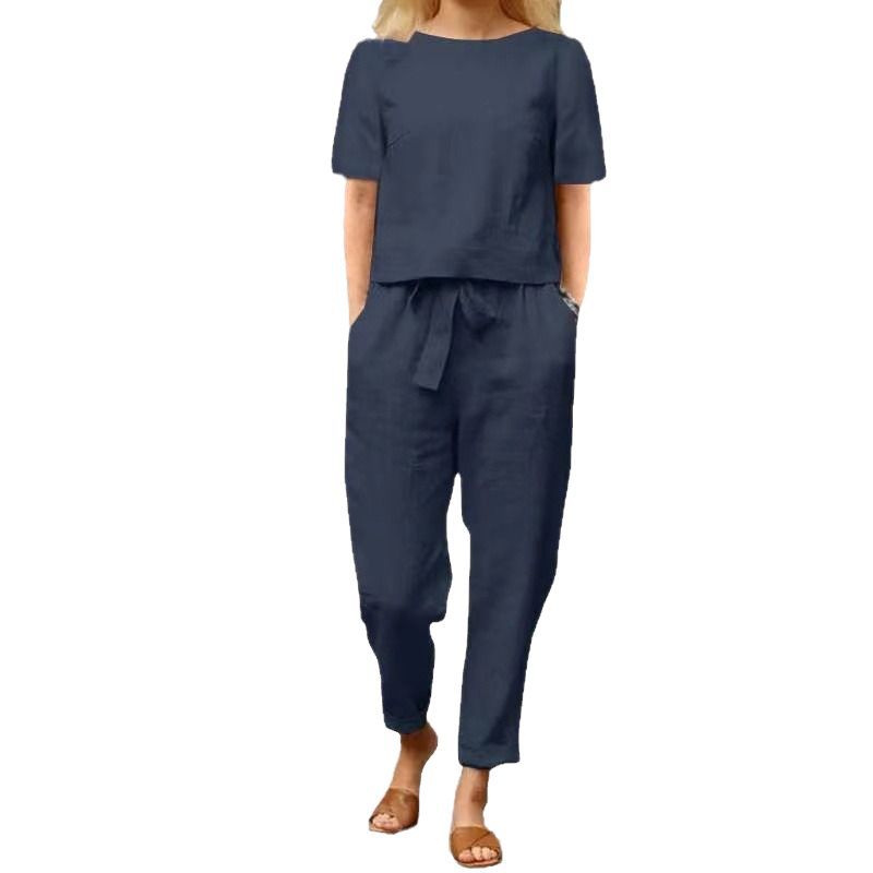 Vintage-Leinen-Set von Andrea Serena – Sommer-Capri-Outfit