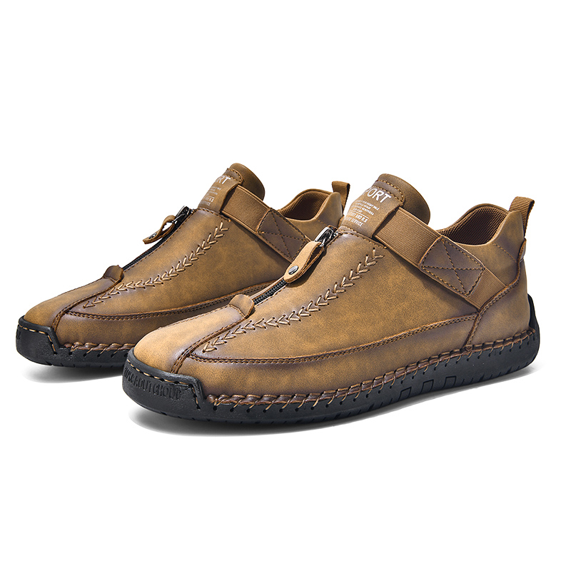 ⏰Zeitlich begrenzter Sale 70 % Rabatt – Premium-Leder-Slipper für Herren – Das ideale Geschenk für Vater, Ehemann oder Freund | Breite Zehenkappe, Fußgewölbeunterstützung, wasserdicht, druckentlastend, rutschfest