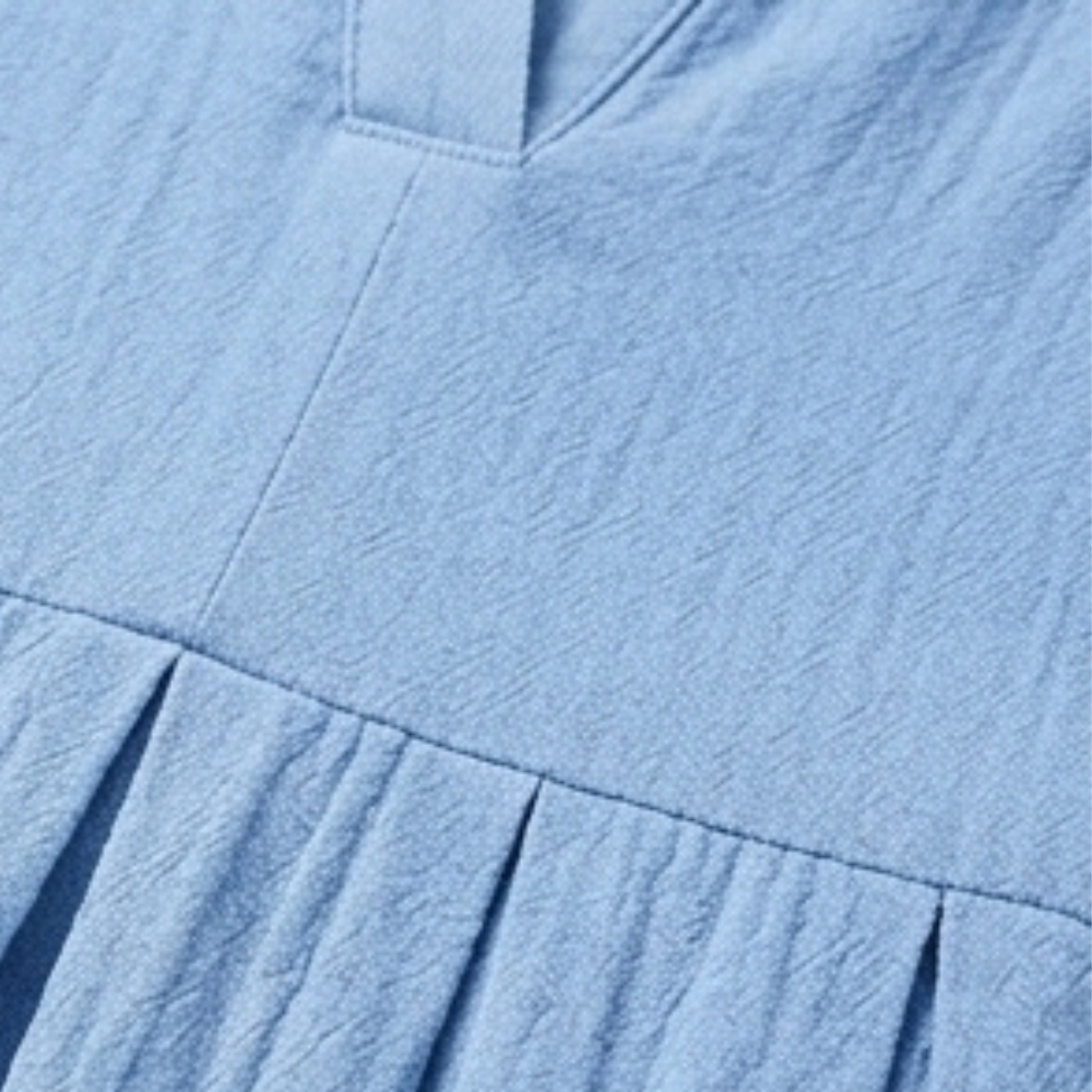 Elara™ – Soft Cotton Midi Dress with Pockets