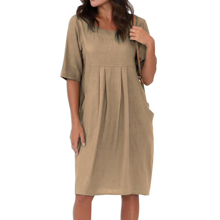 ✨ Robe fluide décontractée – Chic, confortable et facile à assortir au quotidien 💚