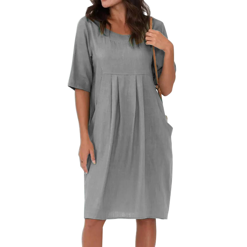 ✨ Robe fluide décontractée – Chic, confortable et facile à assortir au quotidien 💚