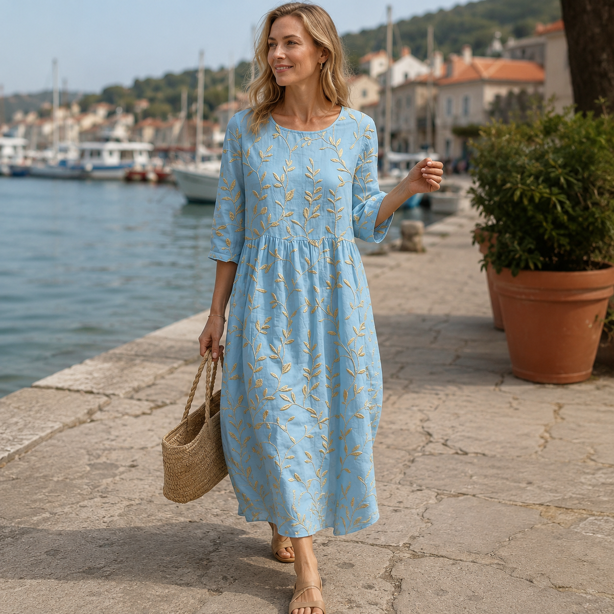 🌸 Sommerzauber zum Anziehen – Luftiges Maxikleid für stilvolle Wohlfühlmomente ☀️
