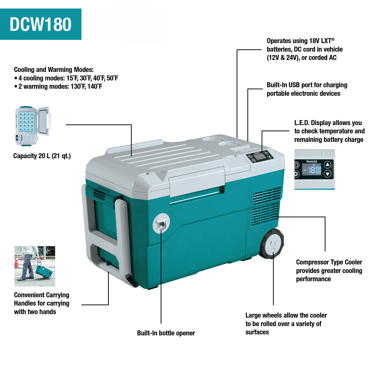 🔥Last Day For Clearance🔥Cold Warm Insulation Storage Box  -18°~60° 18/40V