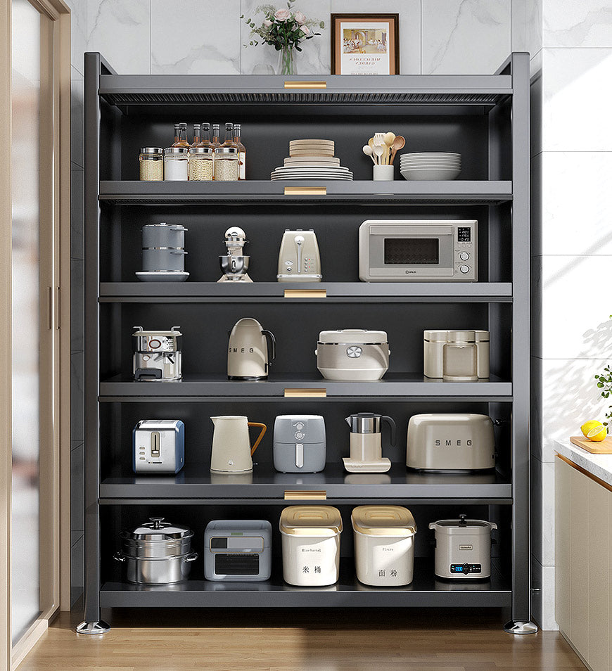 6 Tier Upgrade Large Metal Kitchen Pantry Storage Cabinet