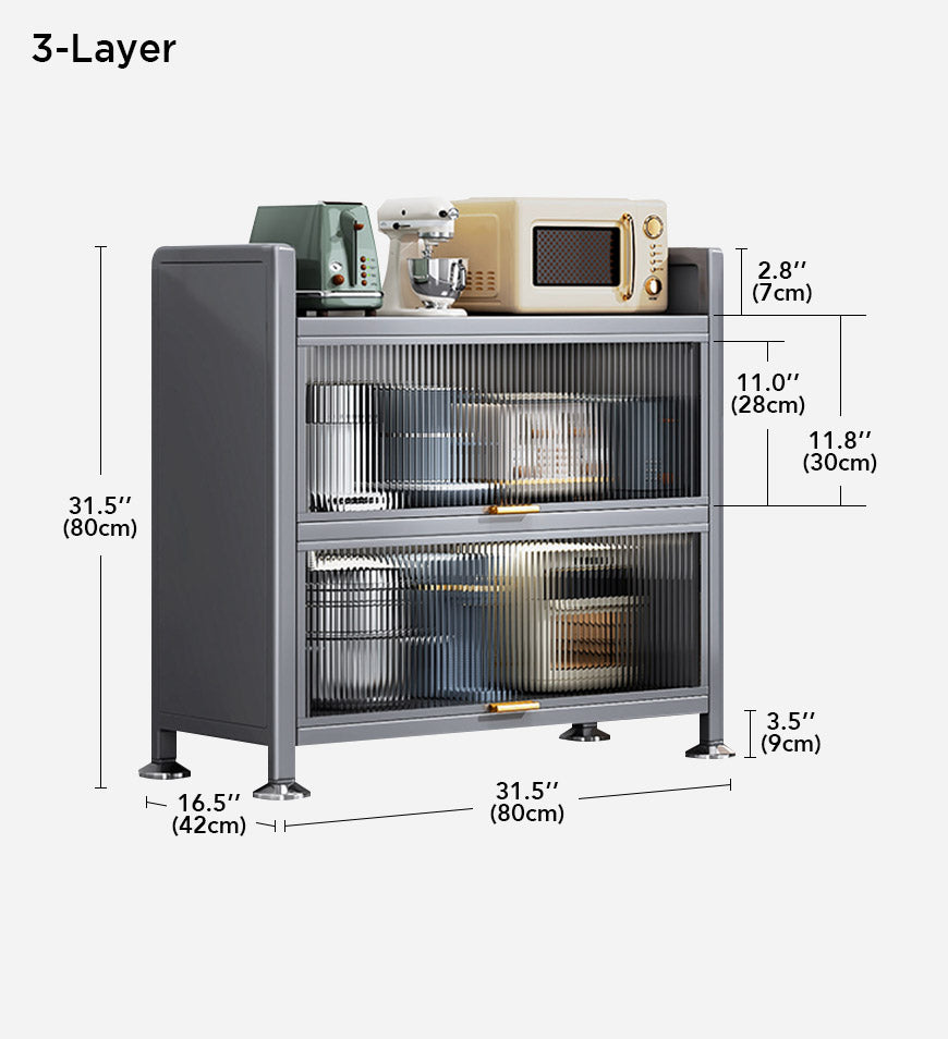 6 Tier Upgrade Large Metal Kitchen Pantry Storage Cabinet