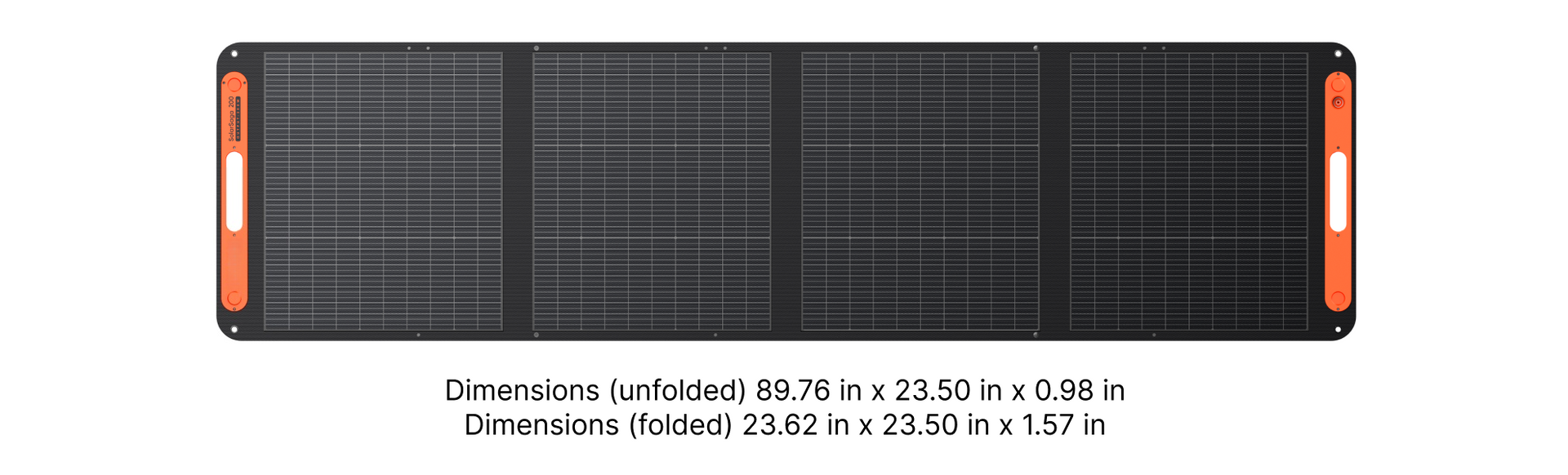 SolarSaga 200W Dimensions