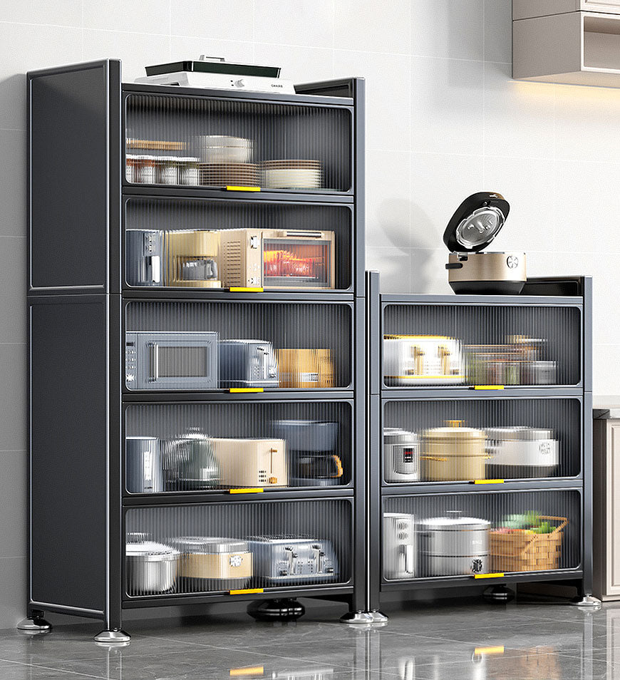 6 Tier Upgrade Large Metal Kitchen Pantry Storage Cabinet