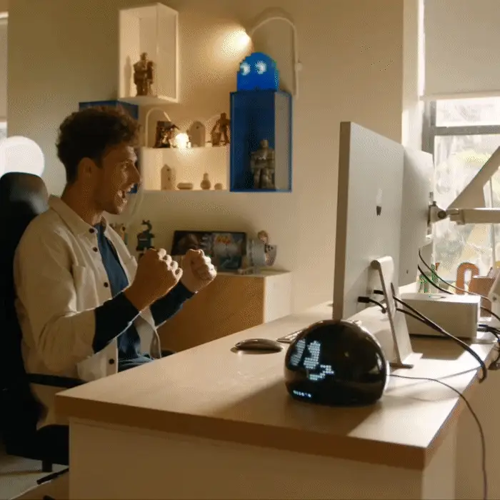 Pixel-powered desk buddy