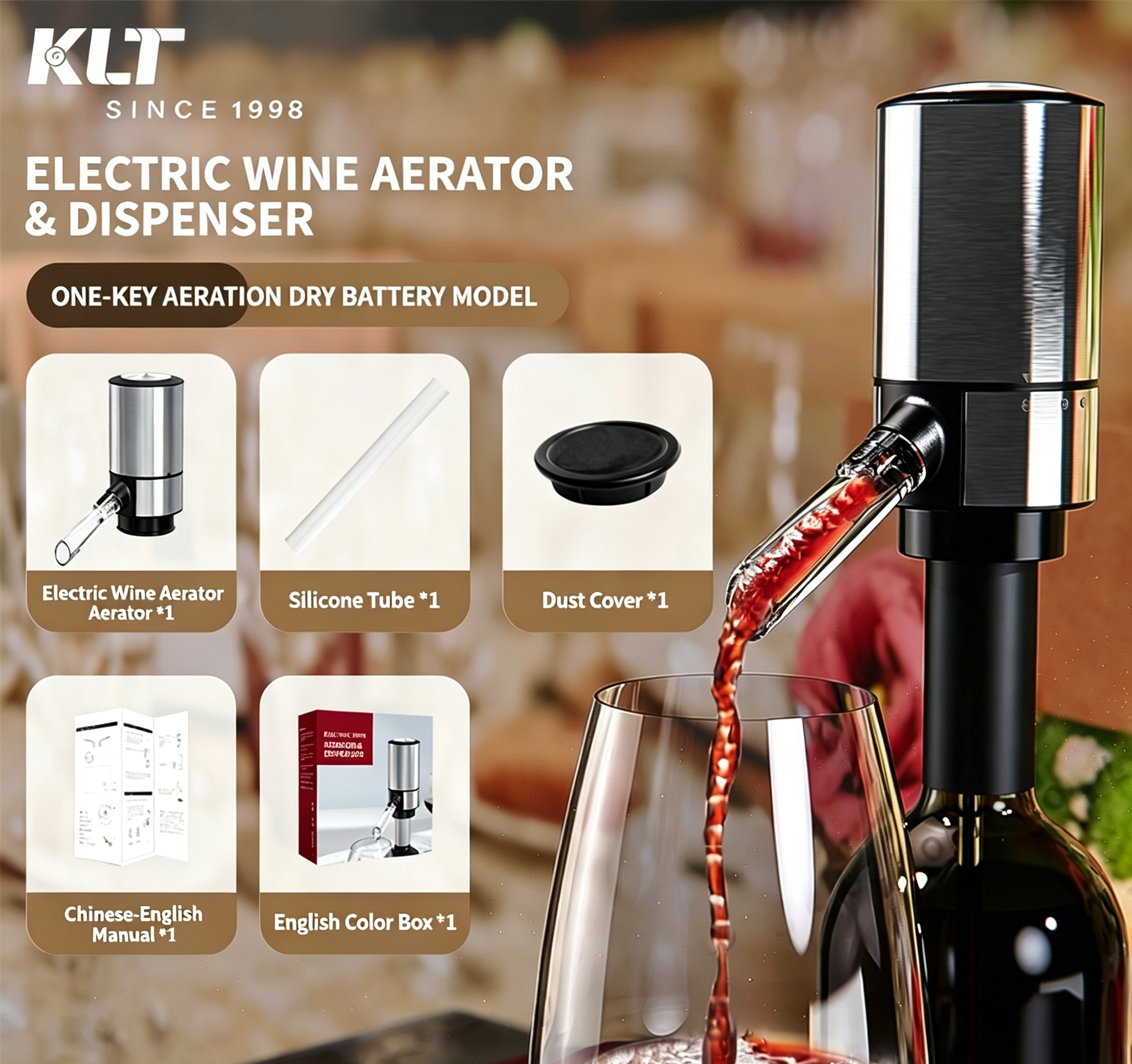 Cross-Border Electronic Decanter, Multi-Functional Fast Red Wine Automatic Electric Electronic Wine Decanter, Ready For Delivery