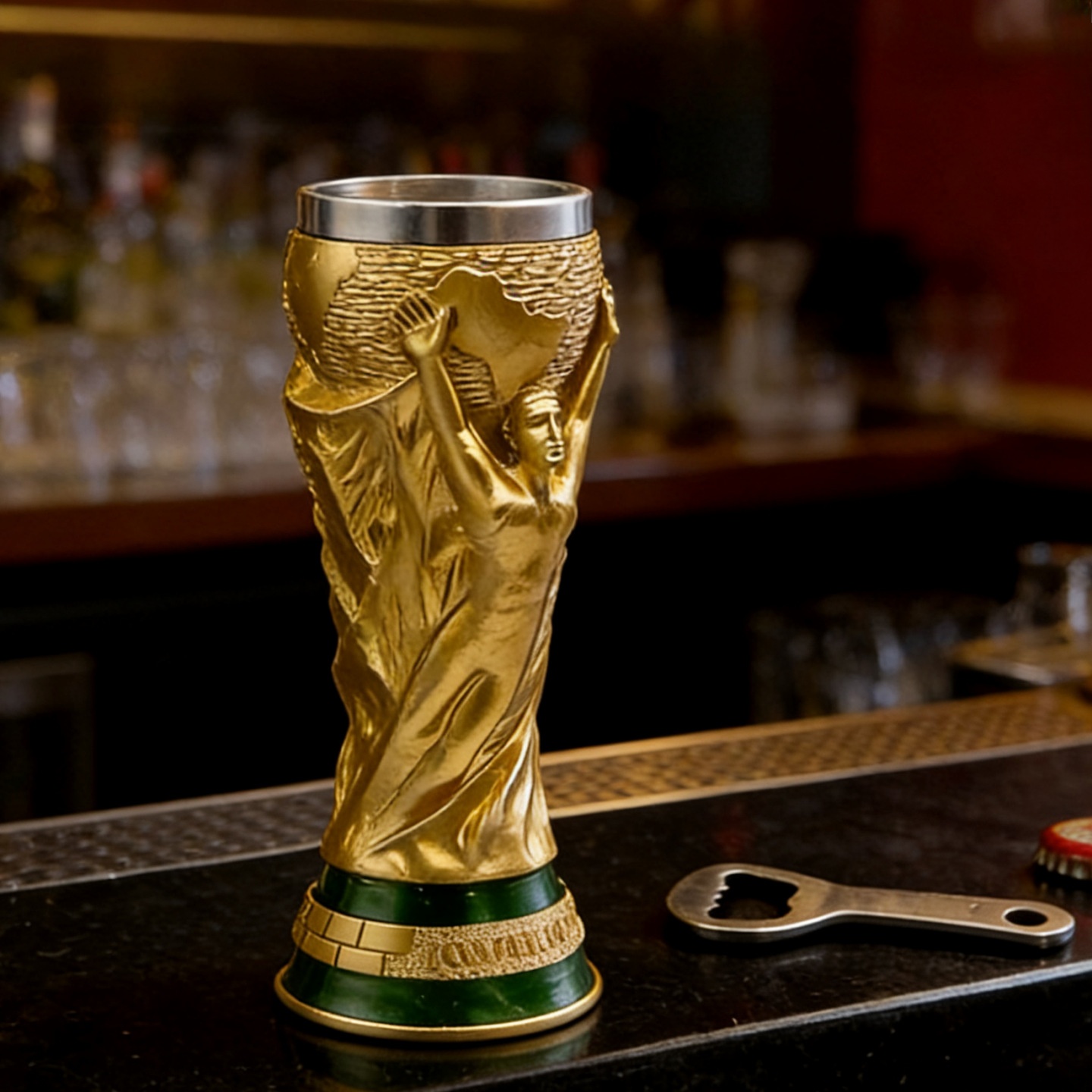 World Cup Themed Stainless Steel Mug | Premium Collector’s Beer Cup for Bar & Home Decor