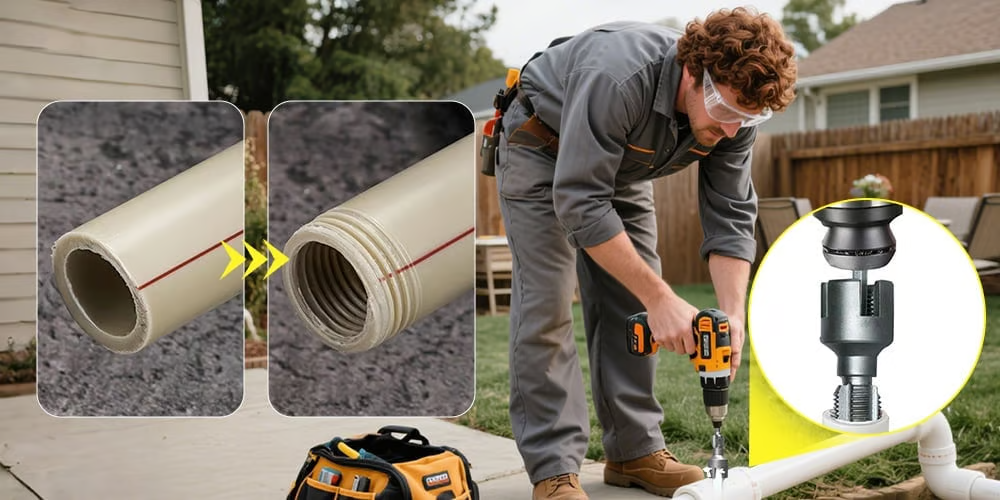 Portable Pipe Threader & Repair Tool