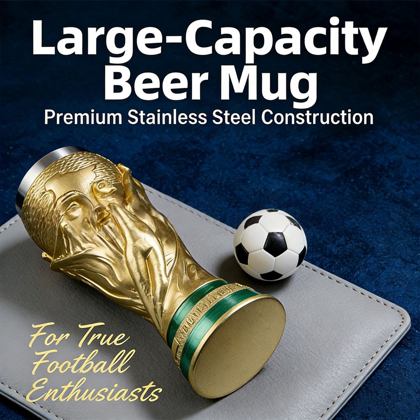 World Cup Themed Stainless Steel Mug | Premium Collector’s Beer Cup for Bar & Home Decor