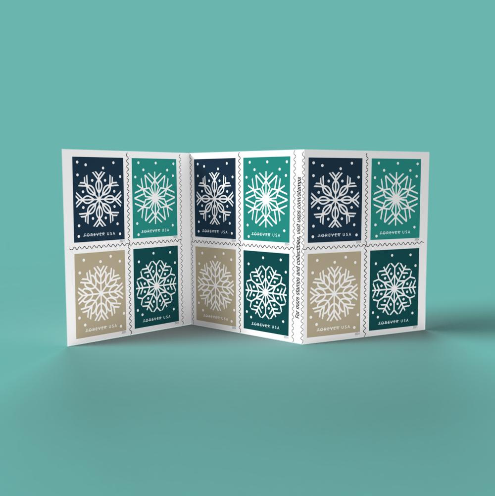 Winter Whimsy Forever Stamps 2024