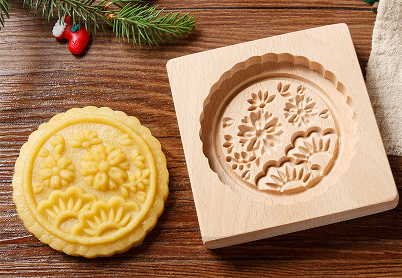 ⏰EARLY CHRISTMAS SALE- 50% OFF🎁WOOD PATTERNED COOKIE CUTTER - EMBOSSING MOLD FOR COOKIES