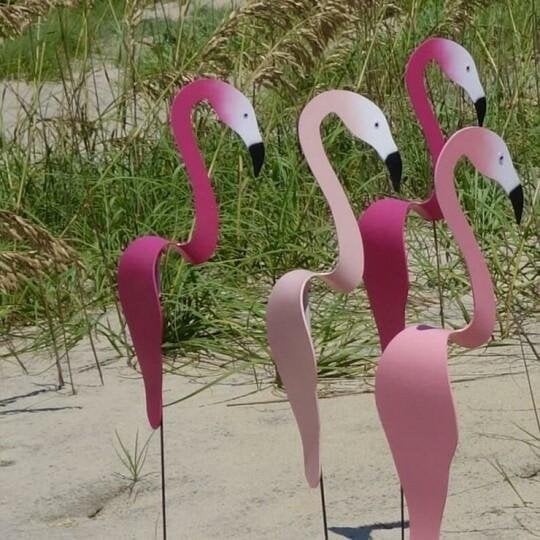 🦩Swirl Bird 🦩A whimsical and dynamic bird that spins with the slight garden breeze