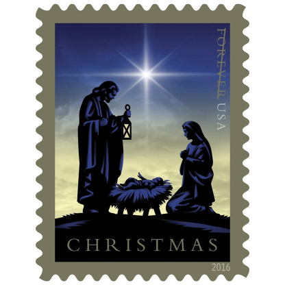 2016 Nativity Forever First Class Postage Stamp U.S. Holy Family Holiday Christmas