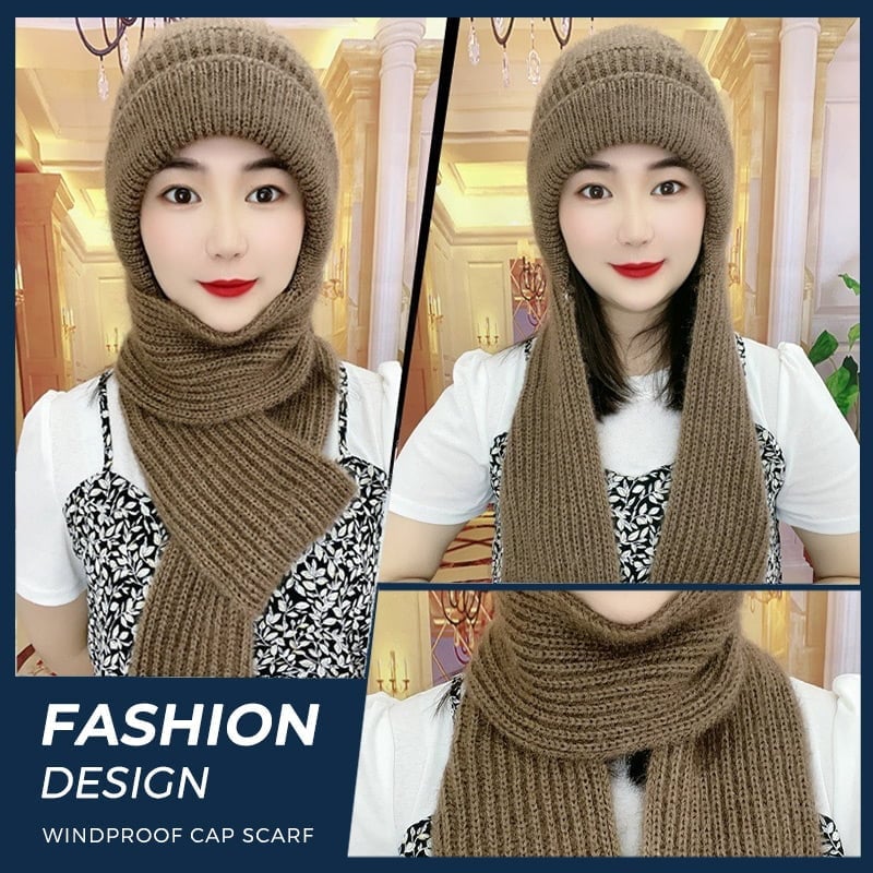 🎄🎄CHRISTMAS SALE🎄 -49% OFF - Integrated Ear Protection Windproof Cap Scarf