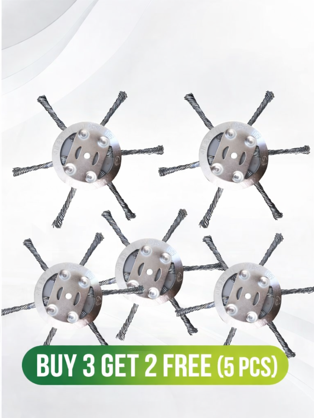 🔥🔥Hot Deal Summer SALE OFF UP TO 50%🔥🔥Universal Steel Wire Wheel Head Grass Trimmer Head
