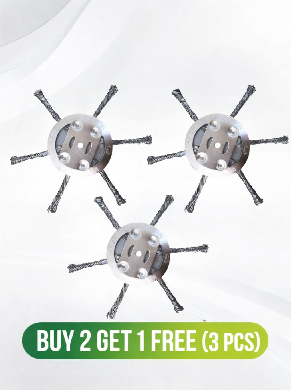🔥🔥Hot Deal Summer SALE OFF UP TO 50%🔥🔥Universal Steel Wire Wheel Head Grass Trimmer Head