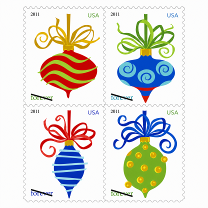 2011 Holiday Baubles Stamps