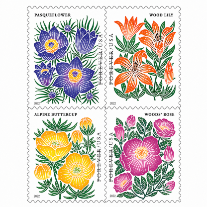 2022 Mountain Flora Forever Stamps