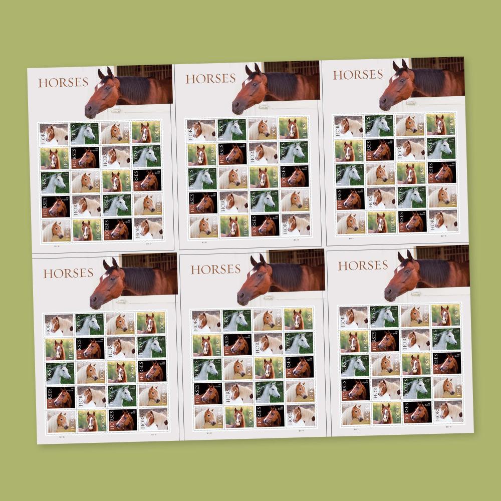 Horses Forever stamps