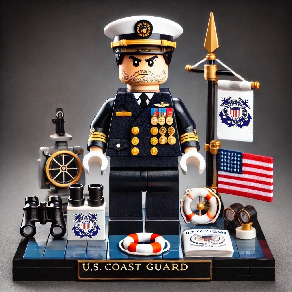 Veteran Tribute Minifigs Set - U.S. Military 250th Anniversary Patriotic LEGO Blocks