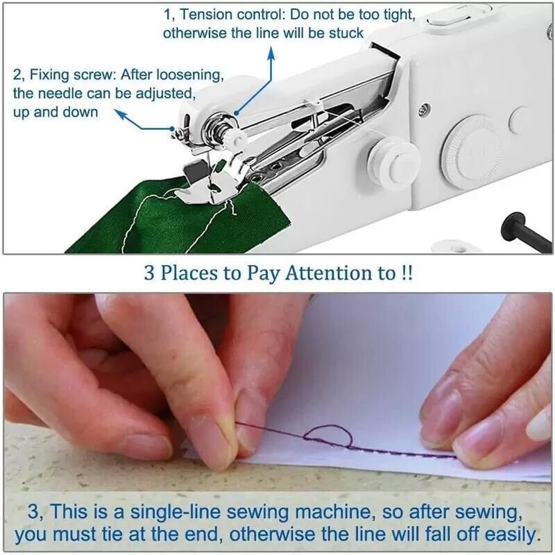 🔥LAST DAY-50% OFF🔥 - Portable Handheld Sewing Machine🔥Buy 2 ( Extra 10% off )🔥
