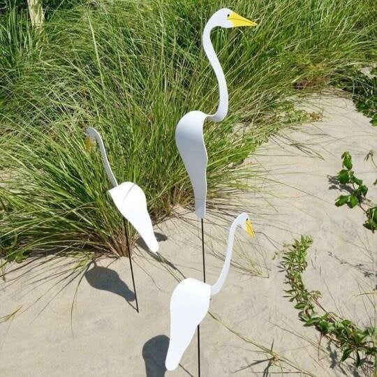 🦩Swirl Bird 🦩A whimsical and dynamic bird that spins with the slight garden breeze